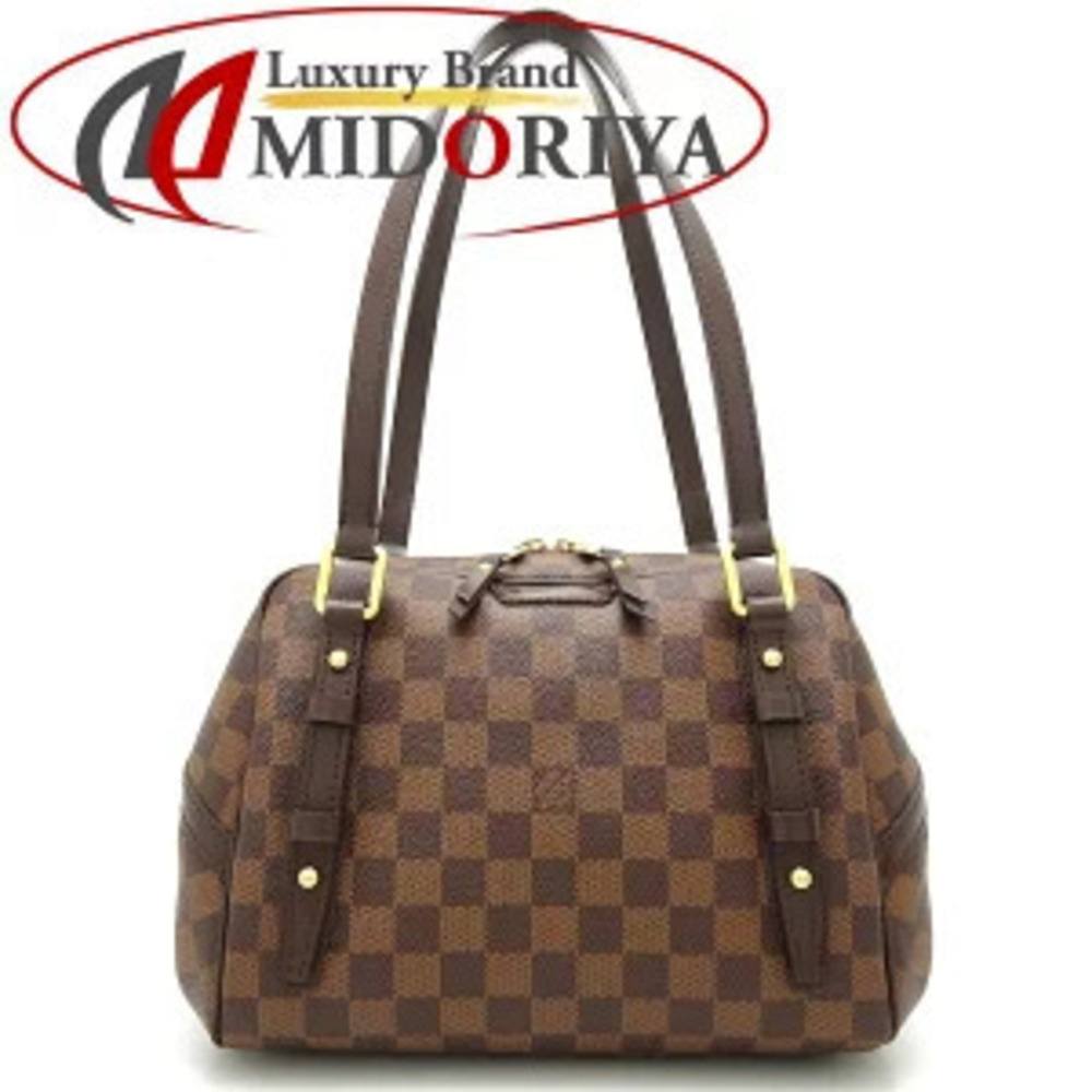 Louis Vuitton Damier Rivington Ebene Brown Tote Shoulder Bag Brown